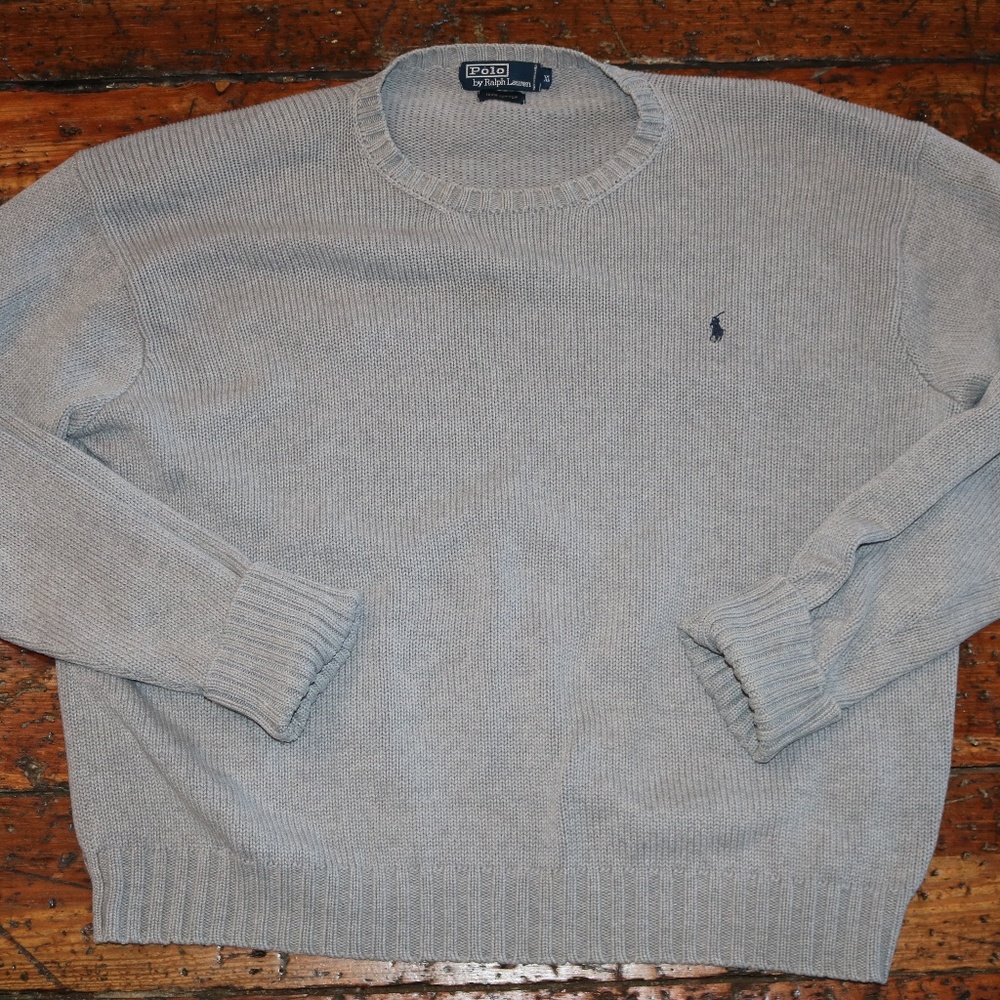 Grey Polo Knitwear